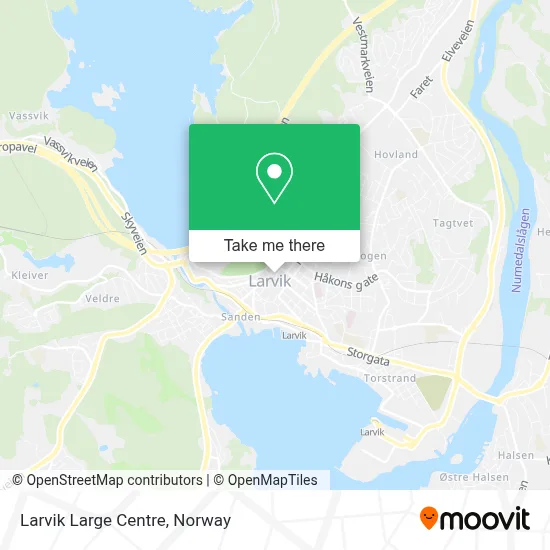 Larvik Large Centre map
