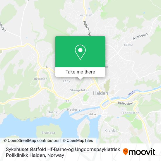 Sykehuset Østfold Hf-Barne-og Ungdomspsykiatrisk Poliklinikk Halden map