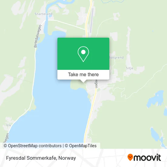 Fyresdal Sommerkafe map