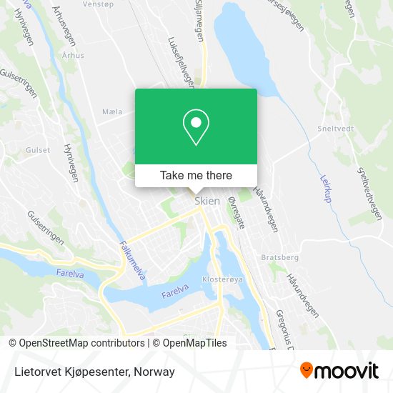 Lietorvet Kjøpesenter map