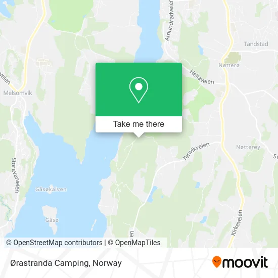 Ørastranda Camping map