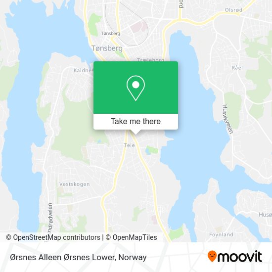 Ørsnes Alleen Ørsnes Lower map