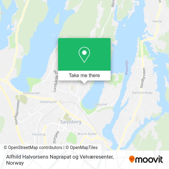 Alfhild Halvorsens Naprapat og Velværesenter map