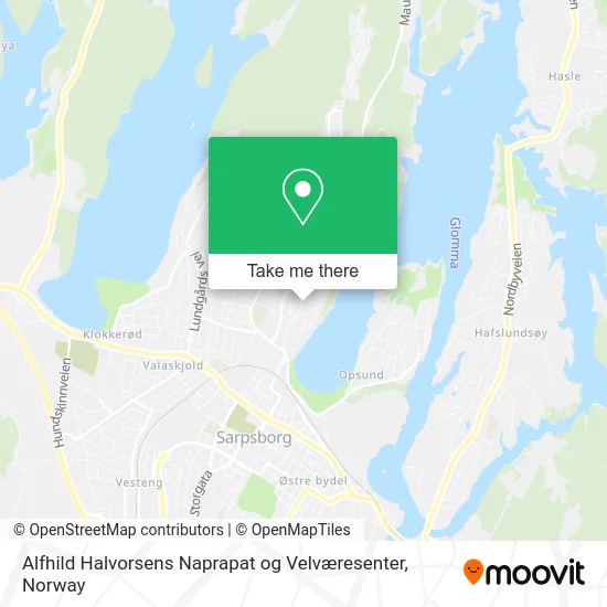 Alfhild Halvorsens Naprapat og Velværesenter map