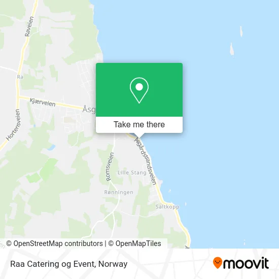 Raa Catering og Event map