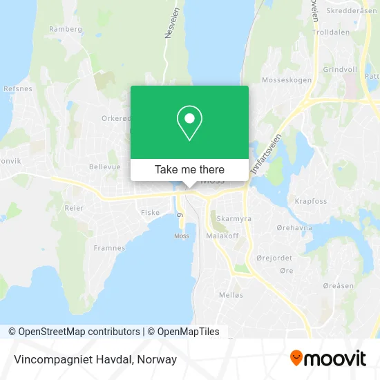Vincompagniet Havdal map