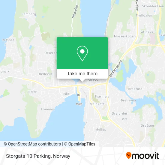 Storgata 10 Parking map