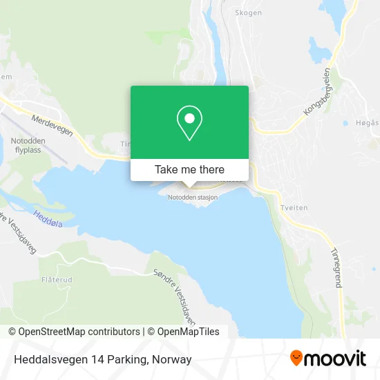 Heddalsvegen 14 Parking map