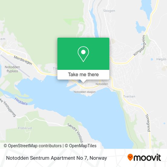 Notodden Sentrum Apartment No 7 map