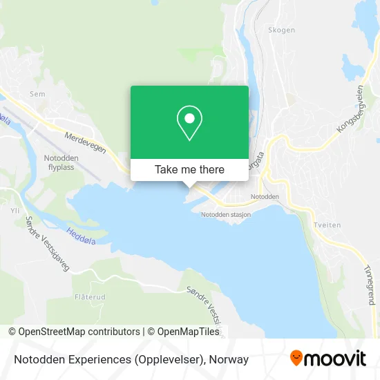 Notodden Experiences (Opplevelser) map