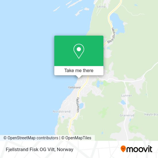Fjellstrand Fisk OG Vilt map