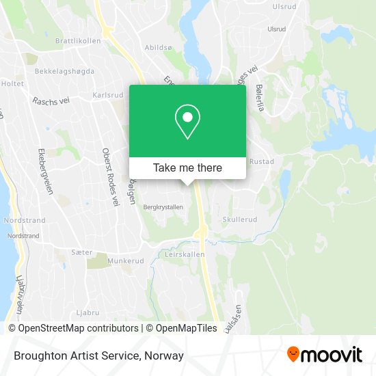 Broughton Artist Service map