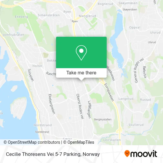 Cecilie Thoresens Vei 5-7 Parking map