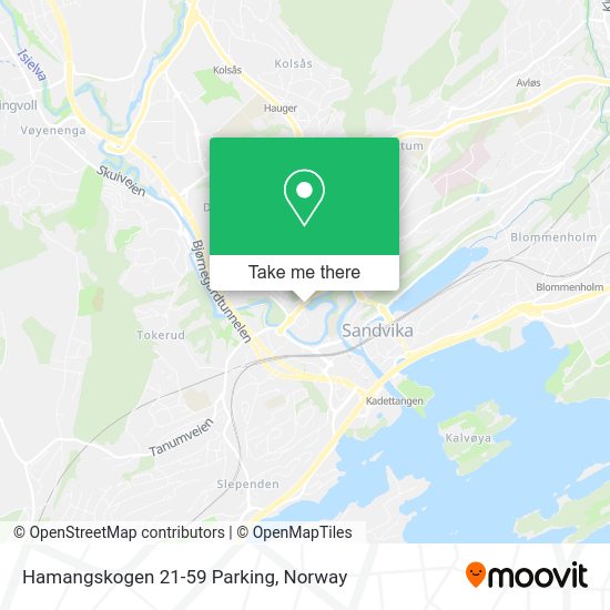 Hamangskogen 21-59 Parking map