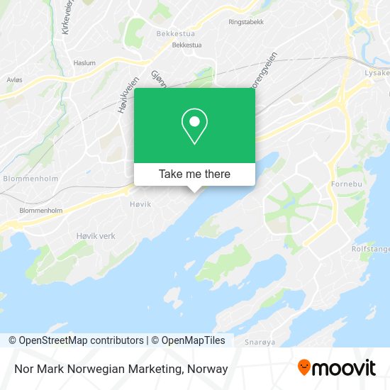 Nor Mark Norwegian Marketing map