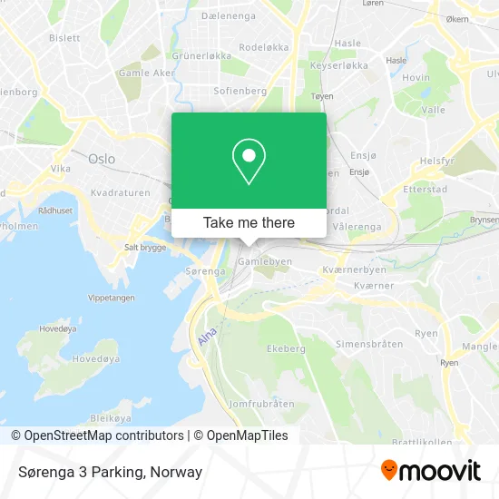 Sørenga 3 Parking map
