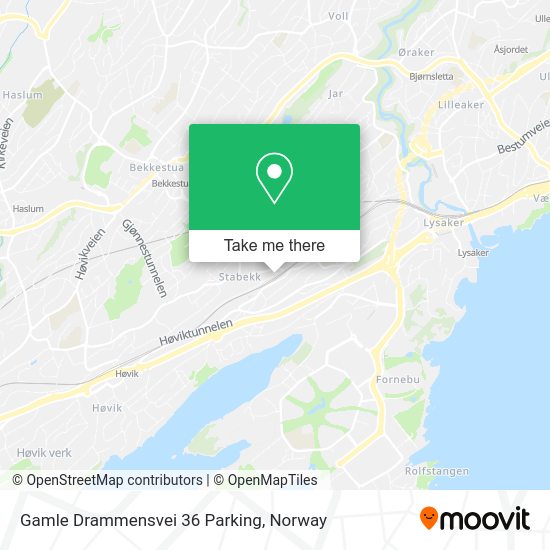 Gamle Drammensvei 36 Parking map