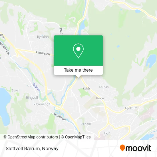 Slettvoll Bærum map