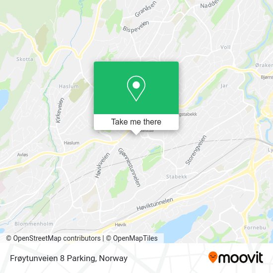 Frøytunveien 8 Parking map