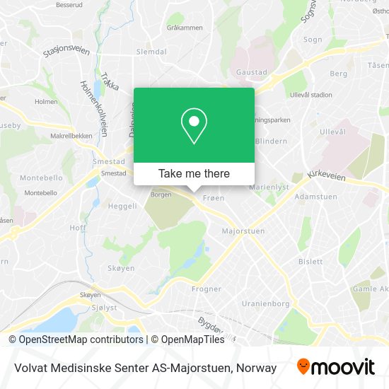 Volvat Medisinske Senter AS-Majorstuen map