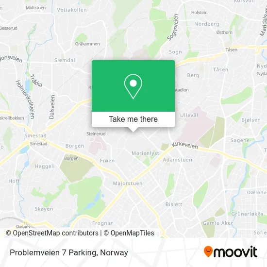 Problemveien 7 Parking map