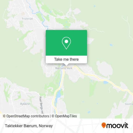 Taktekker Bærum map