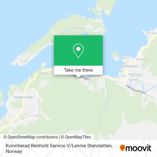 Kvinnherad Renhold Service V / Lennie Stensletten map