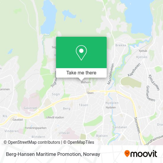 Berg-Hansen Maritime Promotion map
