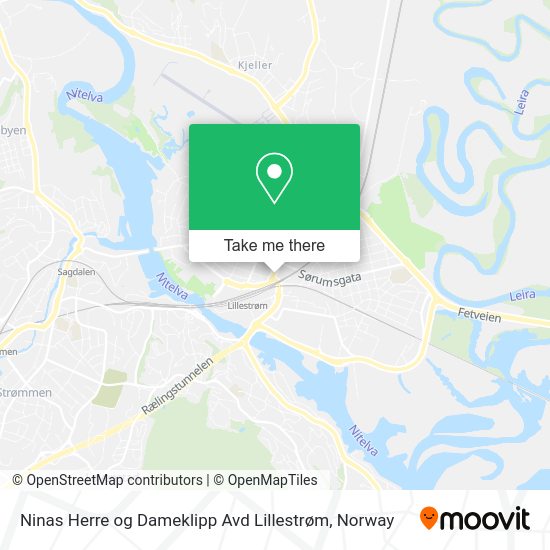 Ninas Herre og Dameklipp Avd Lillestrøm map