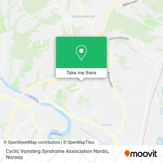 Cyclic Vomiting Syndrome Association Nordic map