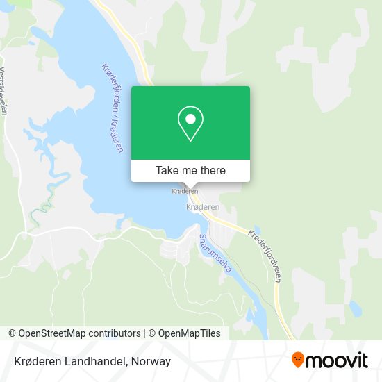 Krøderen Landhandel map