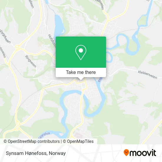 Synsam Hønefoss map