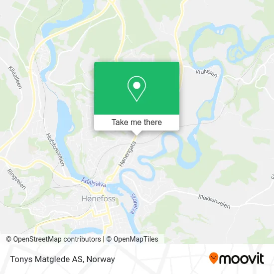 Tonys Matglede AS map