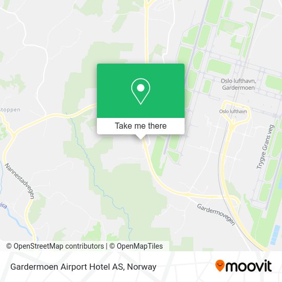 Gardermoen Airport Hotel AS map