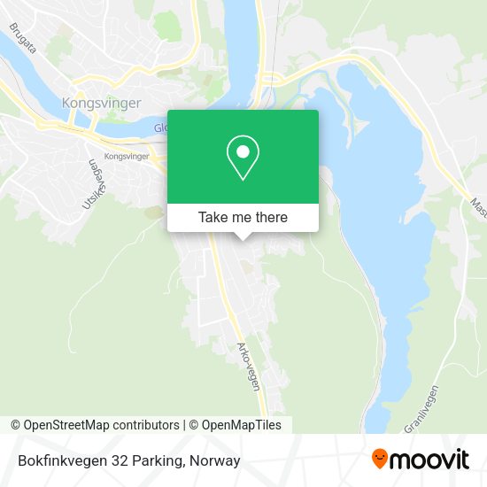 Bokfinkvegen 32 Parking map