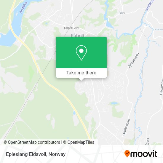 Epleslang Eidsvoll map