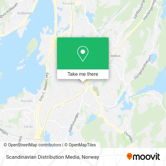 Scandinavian Distribution Media map