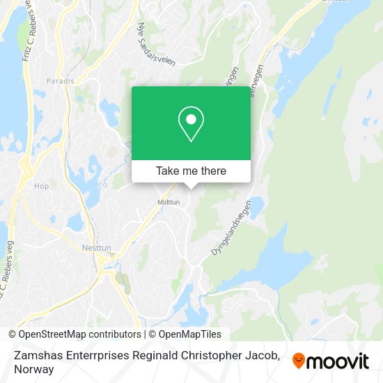 Zamshas Enterrprises Reginald Christopher Jacob map