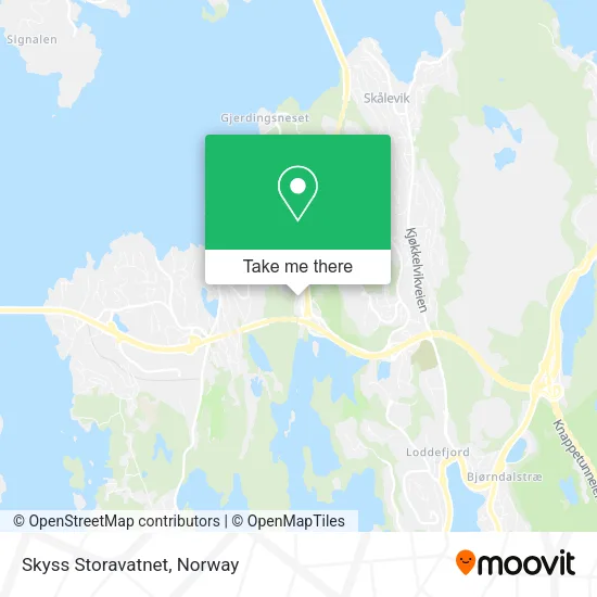 Skyss Storavatnet map