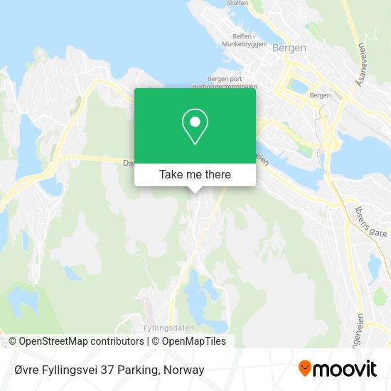 Øvre Fyllingsvei 37 Parking map