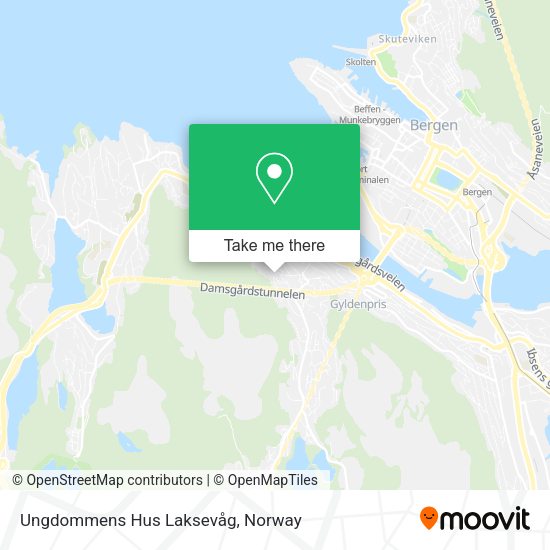 Ungdommens Hus Laksevåg map