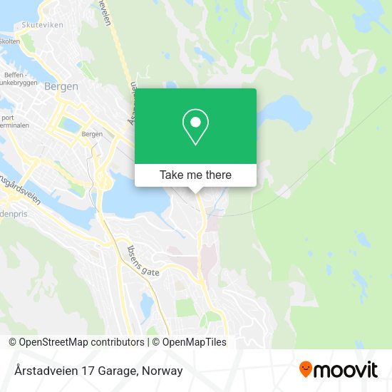 Årstadveien 17 Garage map