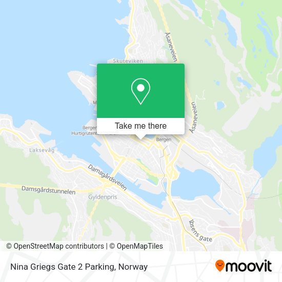 Nina Griegs Gate 2 Parking map