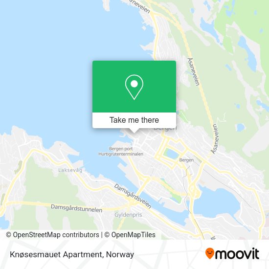 Knøsesmauet Apartment map