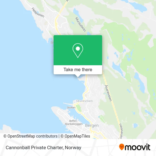 Cannonball Private Charter map