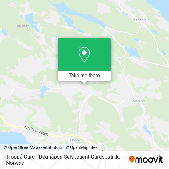 Troppå Gard - Døgnåpen Selvbetjent Gårdsbutikk map