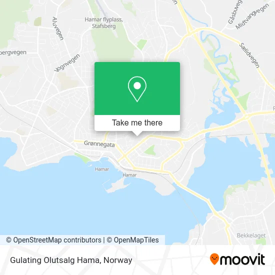 Gulating Olutsalg Hama map