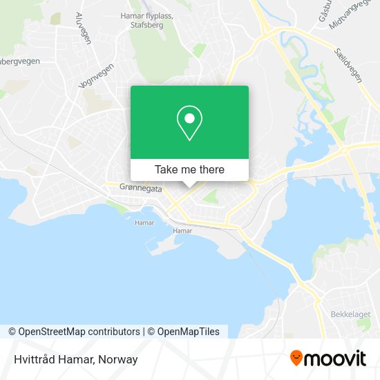 Hvittråd Hamar map