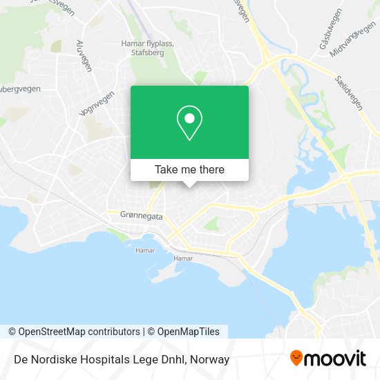 De Nordiske Hospitals Lege Dnhl map