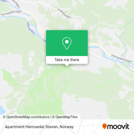 Apartment Hemsedal Staven map